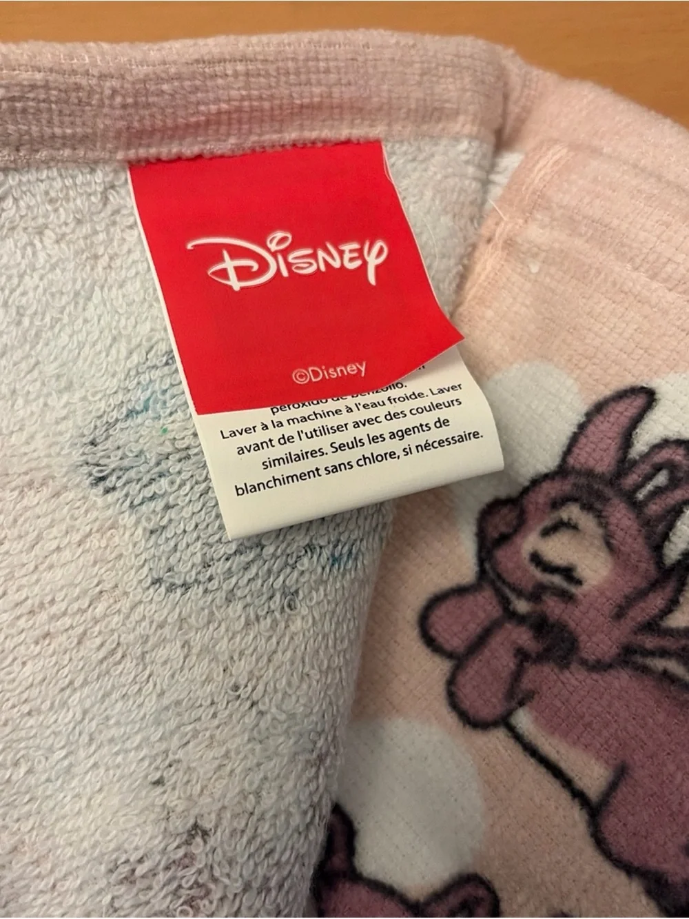 Disney Pink & Blue Stitch Hand Towels
